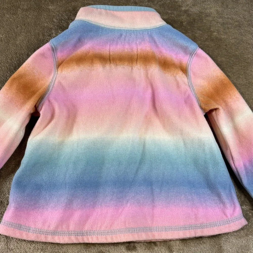 OSHKOSH B'GOSH Girls 1/4 Zip Colorful Fleece & Carters Zip up Hoodie SIZE 18M - Picture 11 of 15